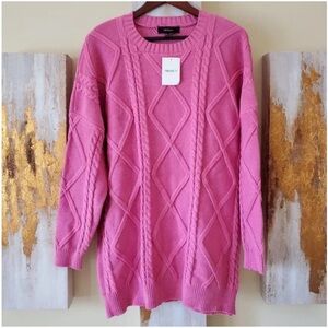 Forever 21 knit cable sweater NWT